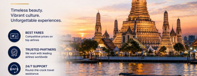 fly to thailand with go nexo holidays hyderabad- best travel agency for air tickets in secunderabad